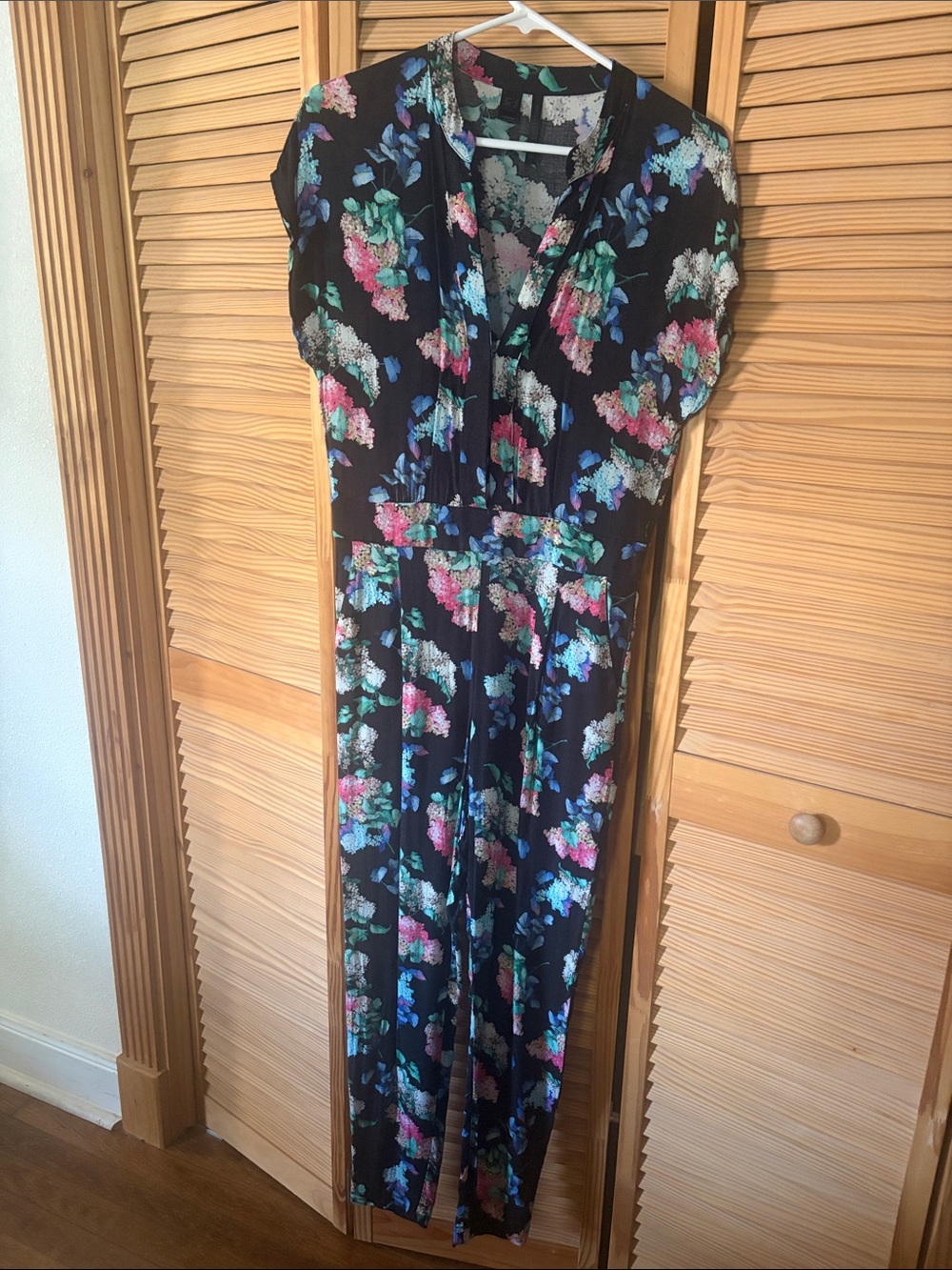Mango Collection Black Floral Jumpsuit